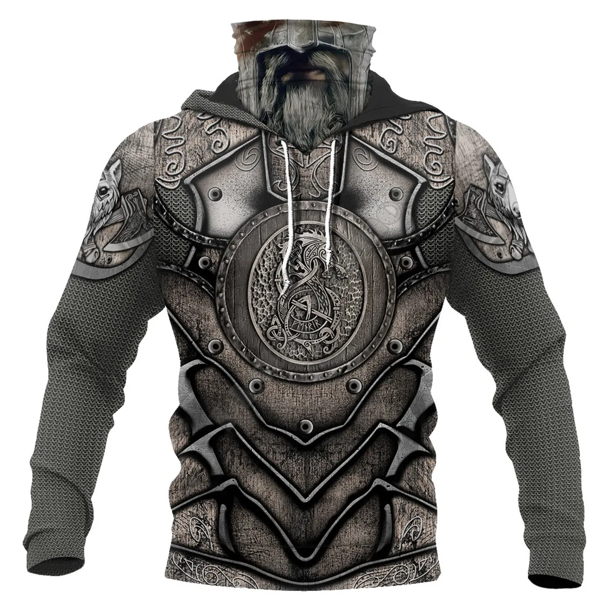 Толстовка унисекс в стиле Харадзюку с 3D-принтом | Мужская одежда