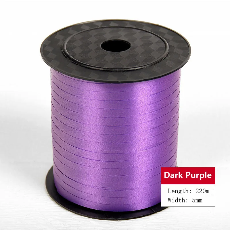 4-Dark Purple Воздушные шары ленты лента-лазер для вечерние украшения подарки на день рождения DIY упаковка свадебные украшения фольги атласные ленты аксессуары - Цвет: 4-Dark Purple
