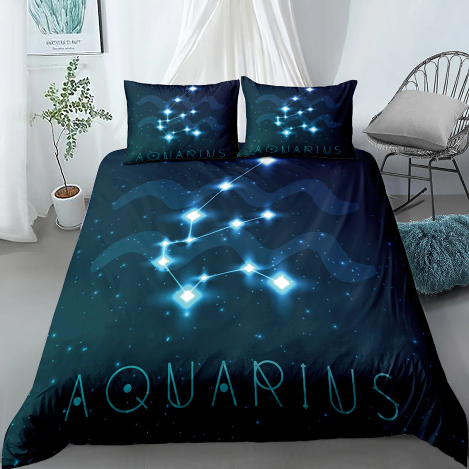 

3D Starry sky pattern Bedding Set Custom Design Quilt Cover Sets Comforter Cases Pillow Cases King Queen Super King Twin Size