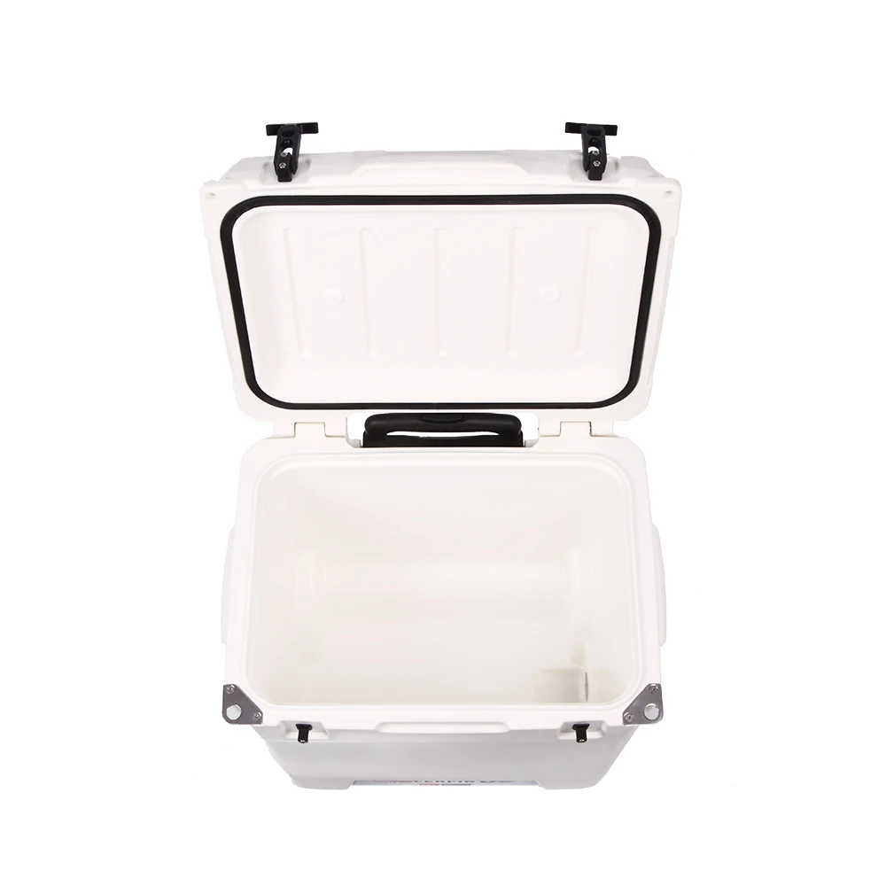 Lerpin 45L Rolling Ice Chest Plastic Hard Camping Cooler Box with Wheels | Спорт и развлечения