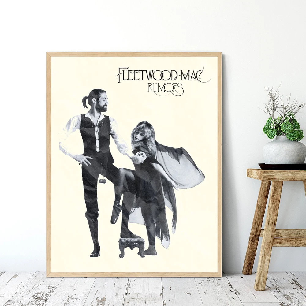 

Retro Fleetwood Mac Music Poster Rumors Music Album Cover Canvas Painting Wall Art Pictures Nordic Prints Living Room Home Decor