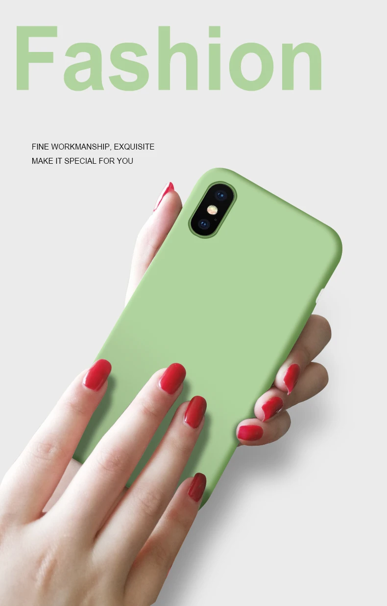 100 шт жидкий силиконовый чехол для iPhone 11 Pro Max X XS XR мягкий 6 6s 7 8 Plus 7Plus |
