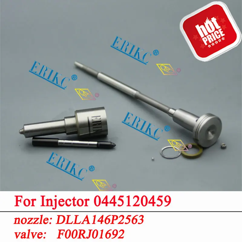 ERIKC 0445120459 комплект для ремонта топливного инжектора насадка DLLA146P2563 0433172563 клапан