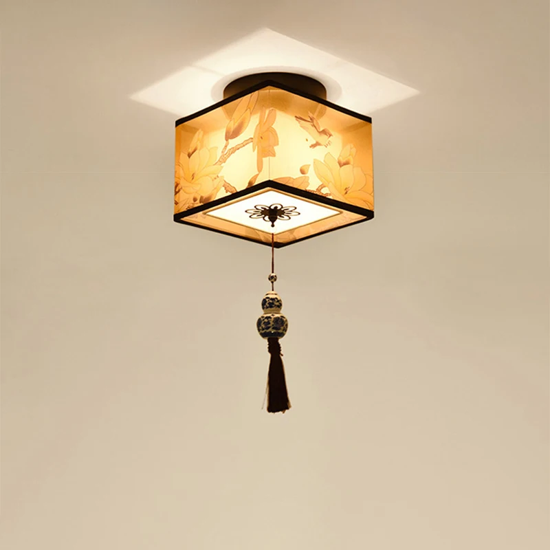 $28.39 Classic Vintage Led Hanging Ceiling Lights China 110V 220V Design Japanese Modern Pendant Ceiling Lamp for Living Room Bedroom