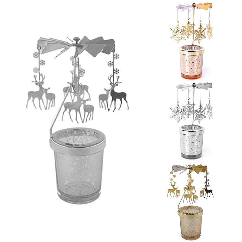 Металлический подсвечник с Рождеством Декор для домашнего стола подарки на