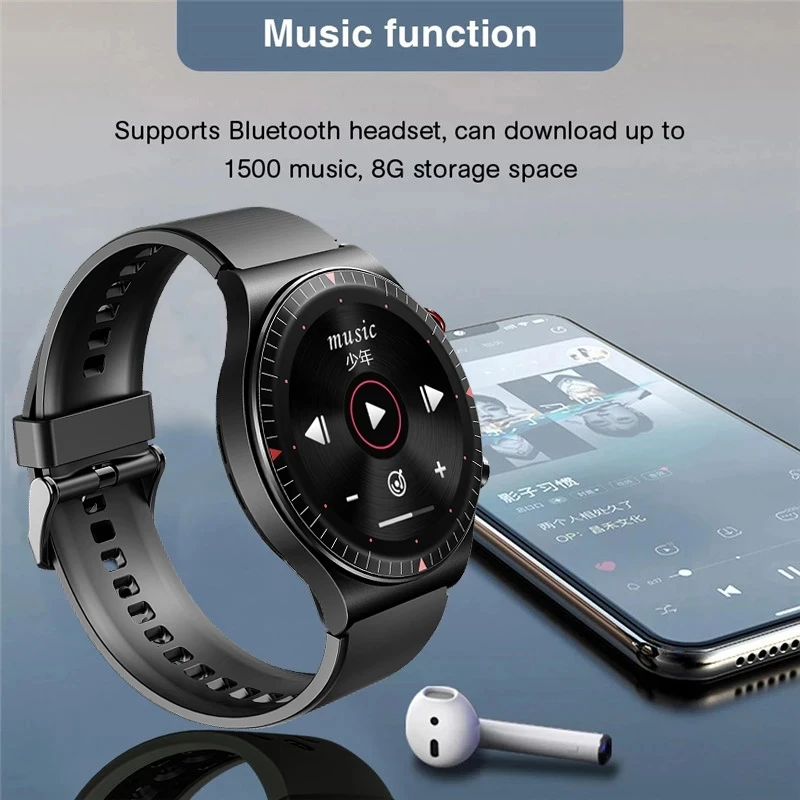 News Call Smart Watch Men 4G Memory Card Music Player smartwatch For Android ios Phone Recording Sport Fitness Tracker | Электроника