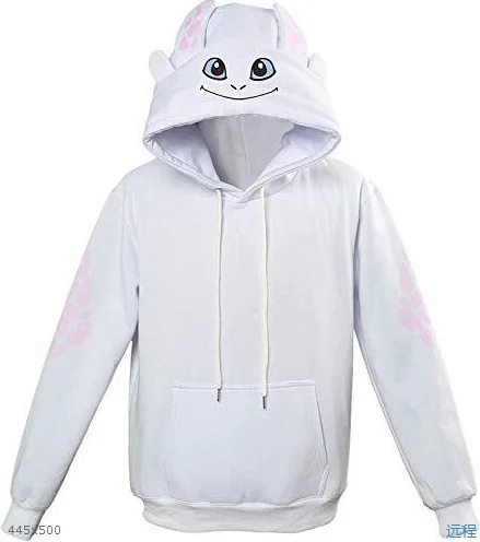 Unisex Adult How to Train Your Dragon Toothless Cosplay Hoodie Sweatshirt Casual Black Pullover Jackets Coat Hooded |