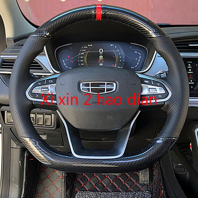 

For Geely Boyue Bin Rui Xingyue Emgrand GSGLS1 Vision X3 X6 DIY Customized Hand-stitched Leather Steering Wheel Cover