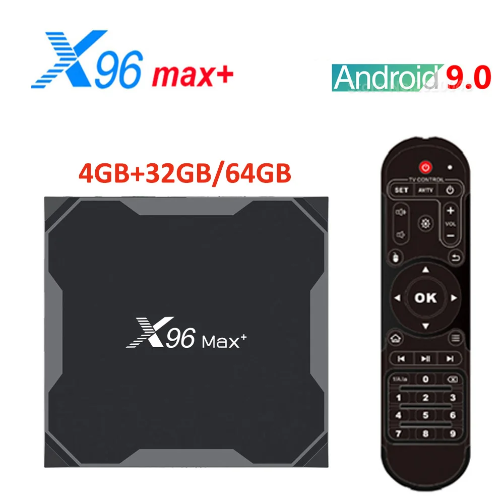 ТВ приставка X96 Max Plus Amlogic S905X3 Android 9 0 2 4G Wi Fi 8K Ultra HD VP9 HDR медиаплеер 1000 м LAN BT4.0