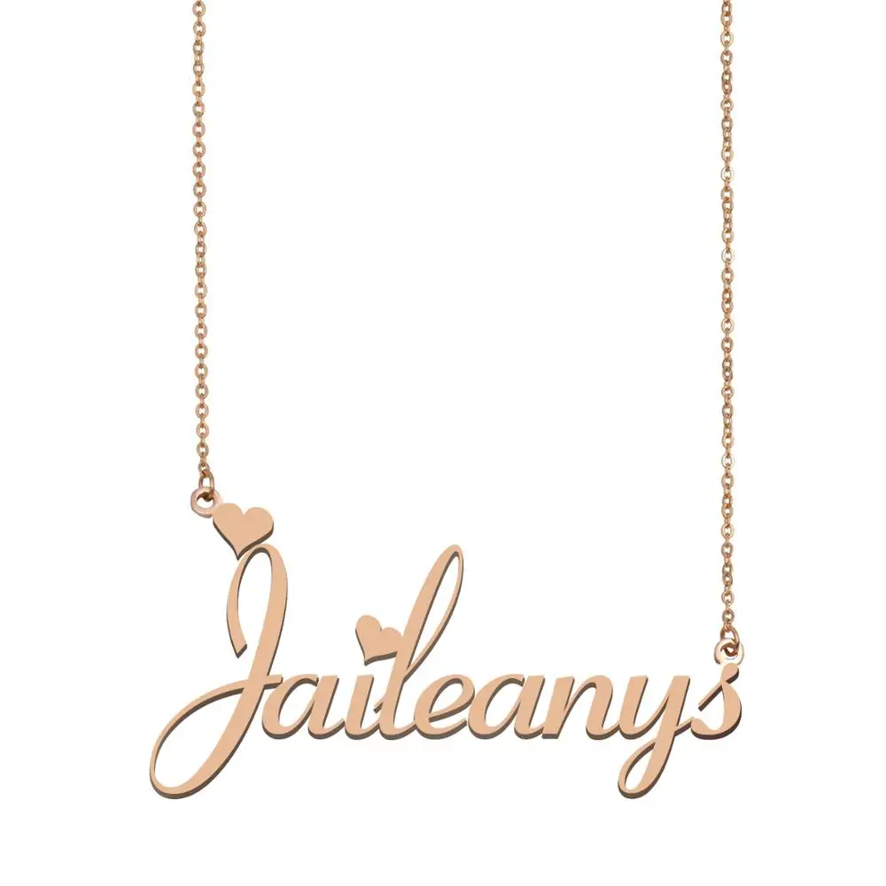 

Jaileanys Name Necklace , Custom Name Necklace for Women Girls Best Friends Birthday Wedding Christmas Mother Days Gift