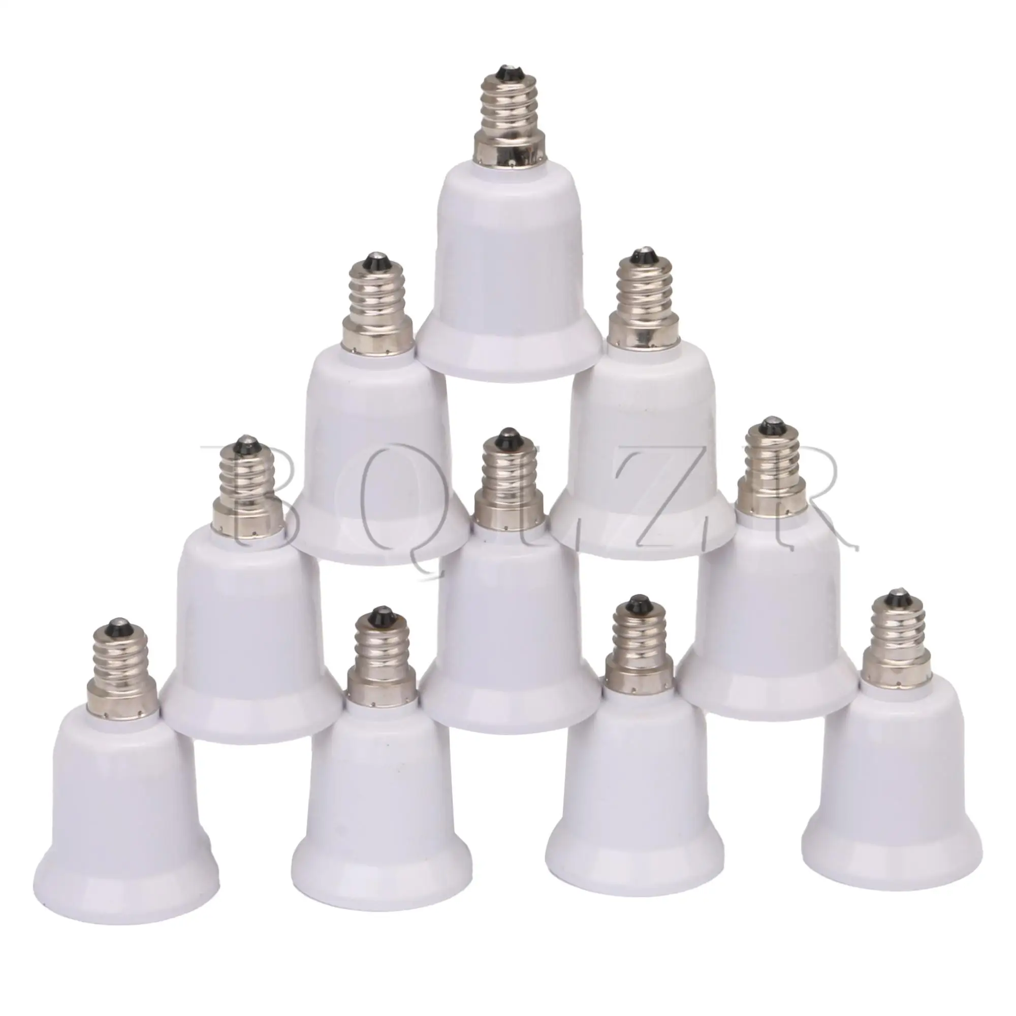 

BQLZR 10x светильник серебряный 60 Вт Ламповые розетки E12 в E27 конверсионная головка