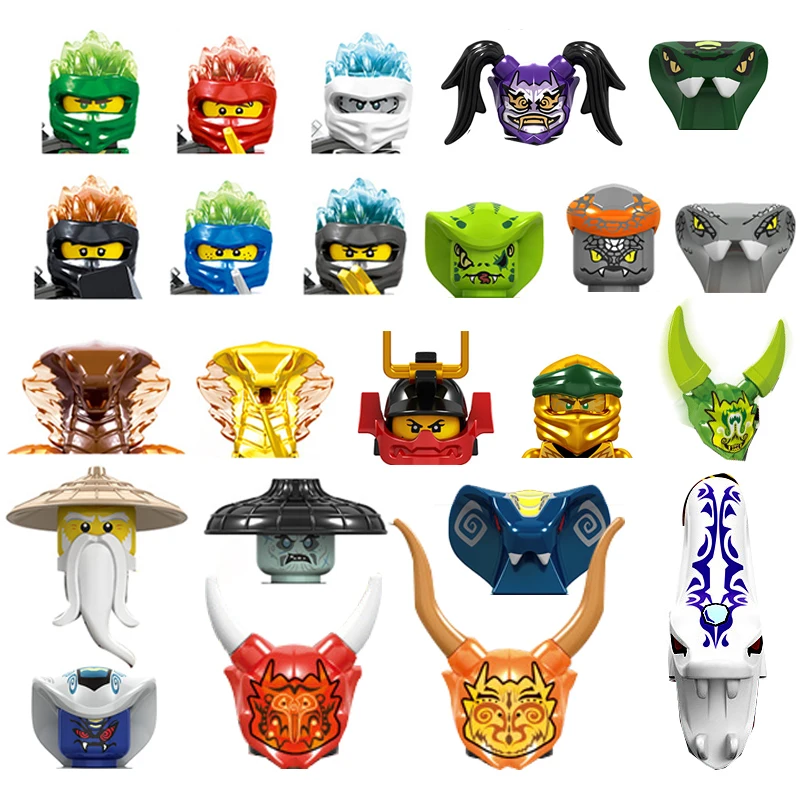 24Pcs Ninjas Minifigures Building Blocks Character Wu Zane Jay Cole Doll Action Mini Figures Children Educational Toys Kids Gift | Игрушки и