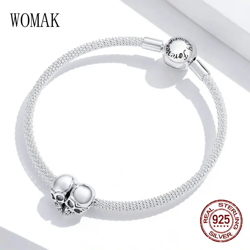 Браслет-подвески для женщин оригинальный Шарм с черепом украшение подарок на