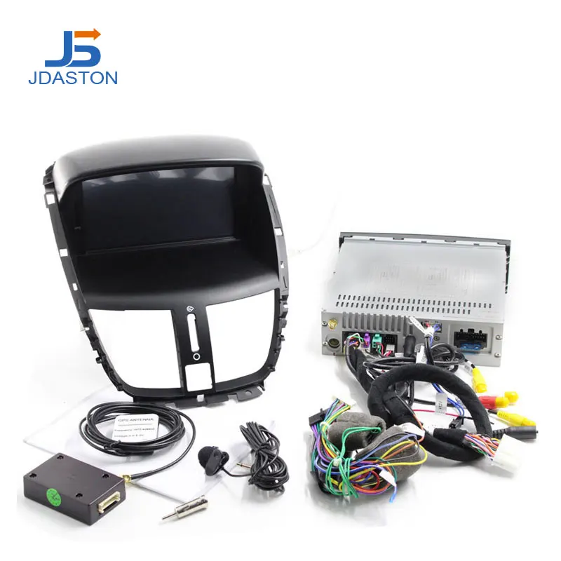JDASTON Android 10 0 автомобильный DVD плеер для Peugeot 207 2007 2014 1 Din автомобильное радио GPS