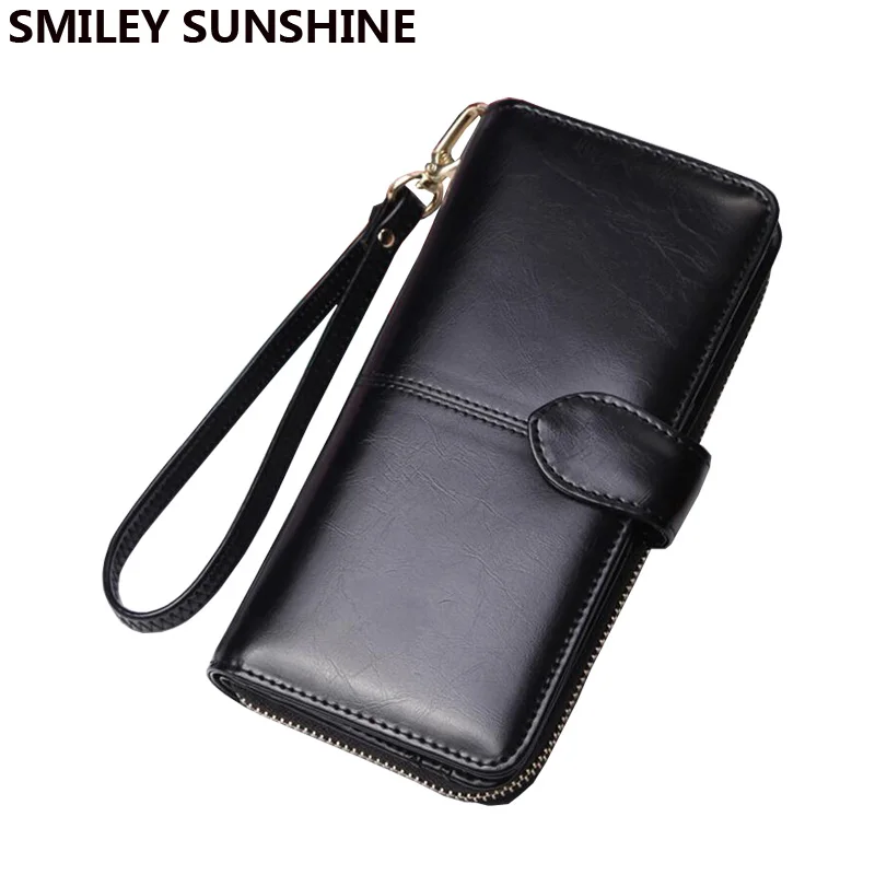 SMILEY SUNSHINE, модные женские кошельки, лакированная кожа, кошелек, женский браслет, длинный клатч, кошельки для женщин, большой кошелек, портфель