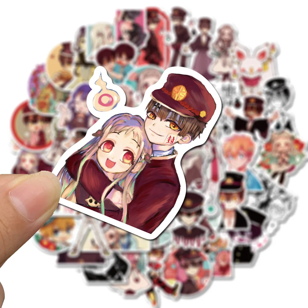 

10/50/100Pcs Anime Sticker Suitcase Toilet Bound Hanako Kun Suitcase Luggage Skateboard Toilet Boy Hannako Sticker Cartoon Decal