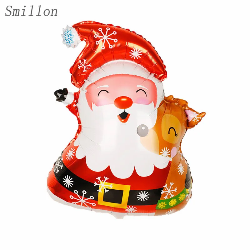 

1 шт., снежный Санта Клаус, алюминиевая пленка, воздушные шары, globos, украшения для дня рождения, для взрослых, рождественские украшения для до...