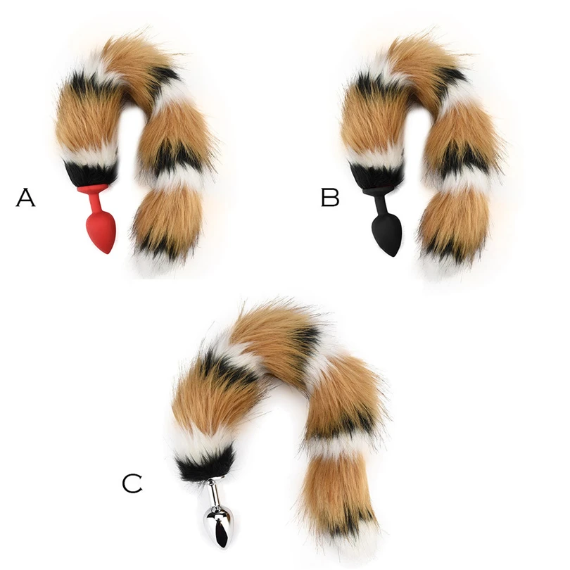 Эротические секс игрушки для взрослых с лисьим хвостом силиконовая плюшевая