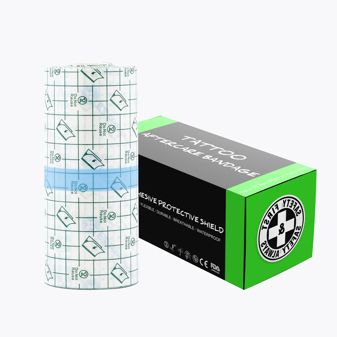 

15 CM*10 M /Roll EZ Tattoo Healing Bandage Medical Grade Adhesive Barrier Clear Protective Shield for Tattoo Wound Recovery