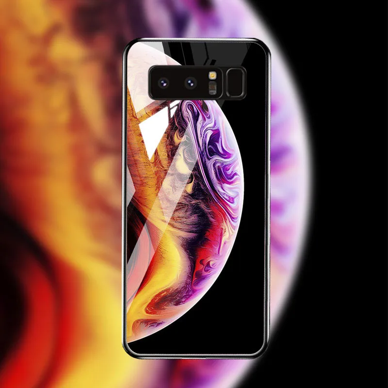 J065 Чехол из закаленного стекла для samsung Galaxy Note 8 10 чехол s Star Space samsung S10 S8 S9 Plus S10e Lite J2 Core Prime Чехлы бампер - Цвет: J065