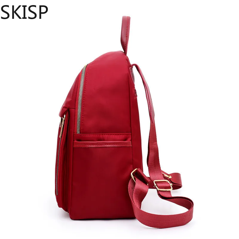 Красный рюкзак женский многофункциональный из ткани Оксфорд повседневная