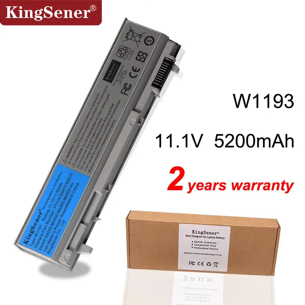 Аккумулятор KingSener для ноутбука DELL Latitude E6400 E6500 E6410 E6510 M2400 M4400 M6400 W1193 PT434 KY265 GU715 C719R RG049