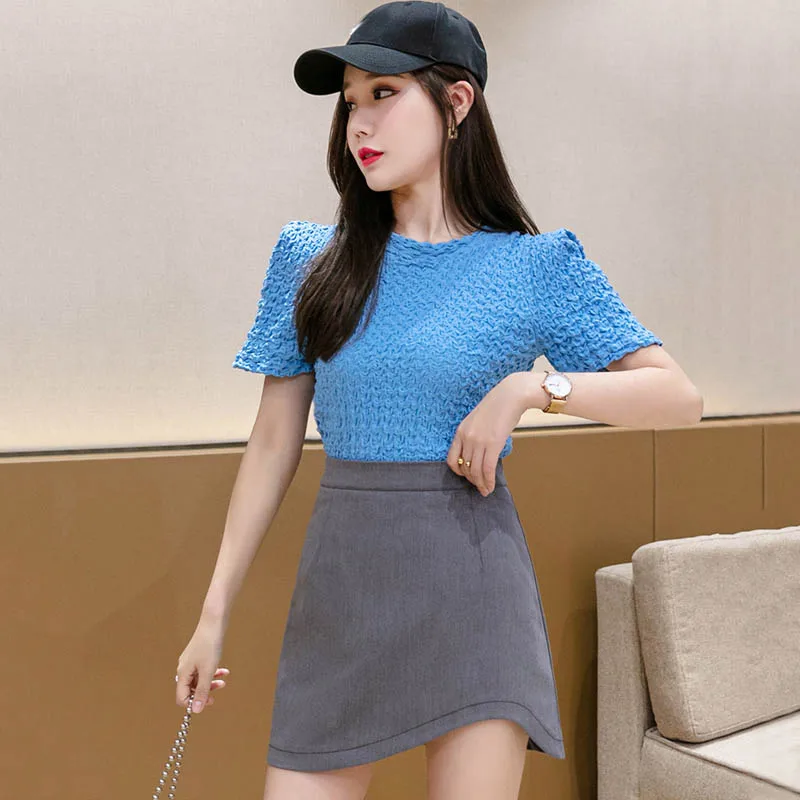 

Summer sexy bodycon short skirt harajuku irregular micro mini skirts for women 2021 new spring summer a line high waist faldas