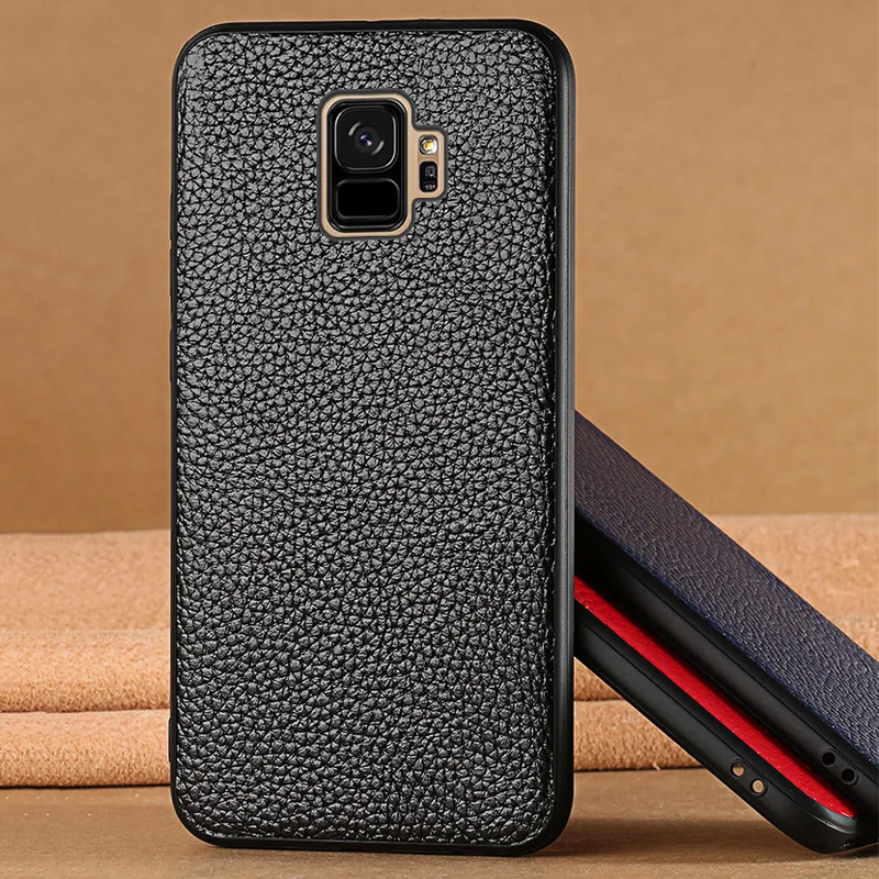 Чехлы для телефонов Samsung a80 a50 Galaxy S6 S7 S8 S9 S10 Plus кожаный текстурный чехол Note 8 9 A5 A7 A8