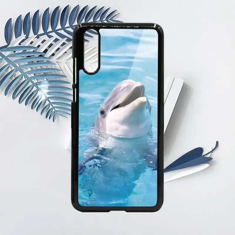 

ocean dolphin cute animal Phone Case PC For Samsung galaxy S note 8 9 20 10 e lite2019 plus pro ultra