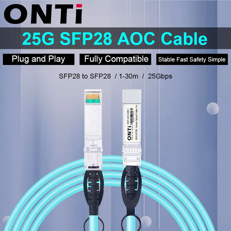 Бесплатная доставка! 25G SFP28 к AOC волоконный кабель 1 30 м SFP модуль OM3 активный