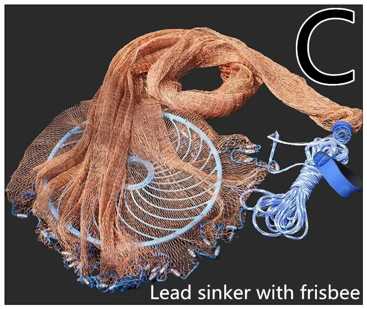 Finefish Fishing Net USA Style Cast Network With Sinker and without Hunting Hand Throw Small Mesh Catch | Спорт и развлечения