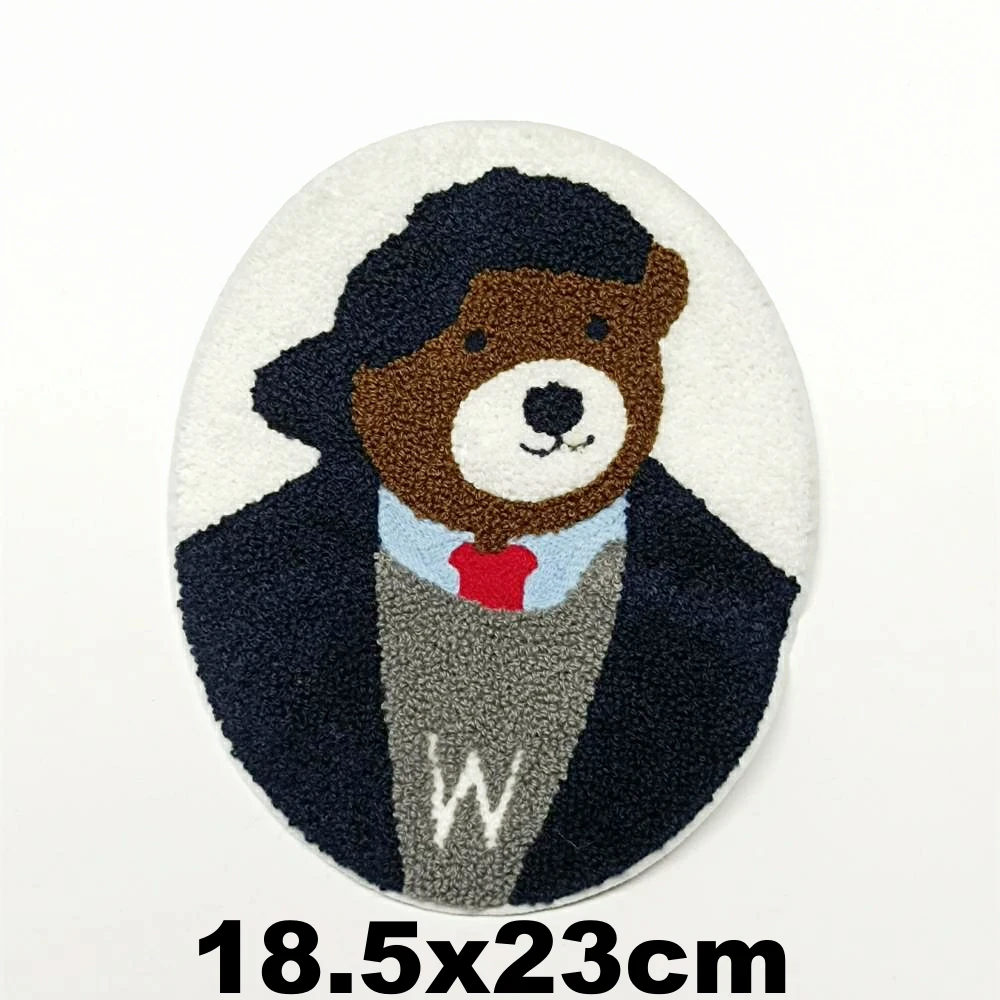 

large embroidery big bear cartoon patches for clothing CA-3424
