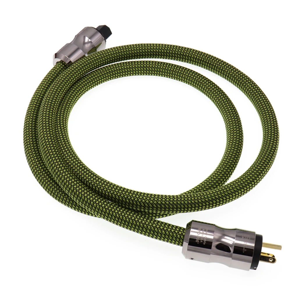 Двойной экран медь + серебро смешанный сердечник Hifi аудио кабель питания krella Plug