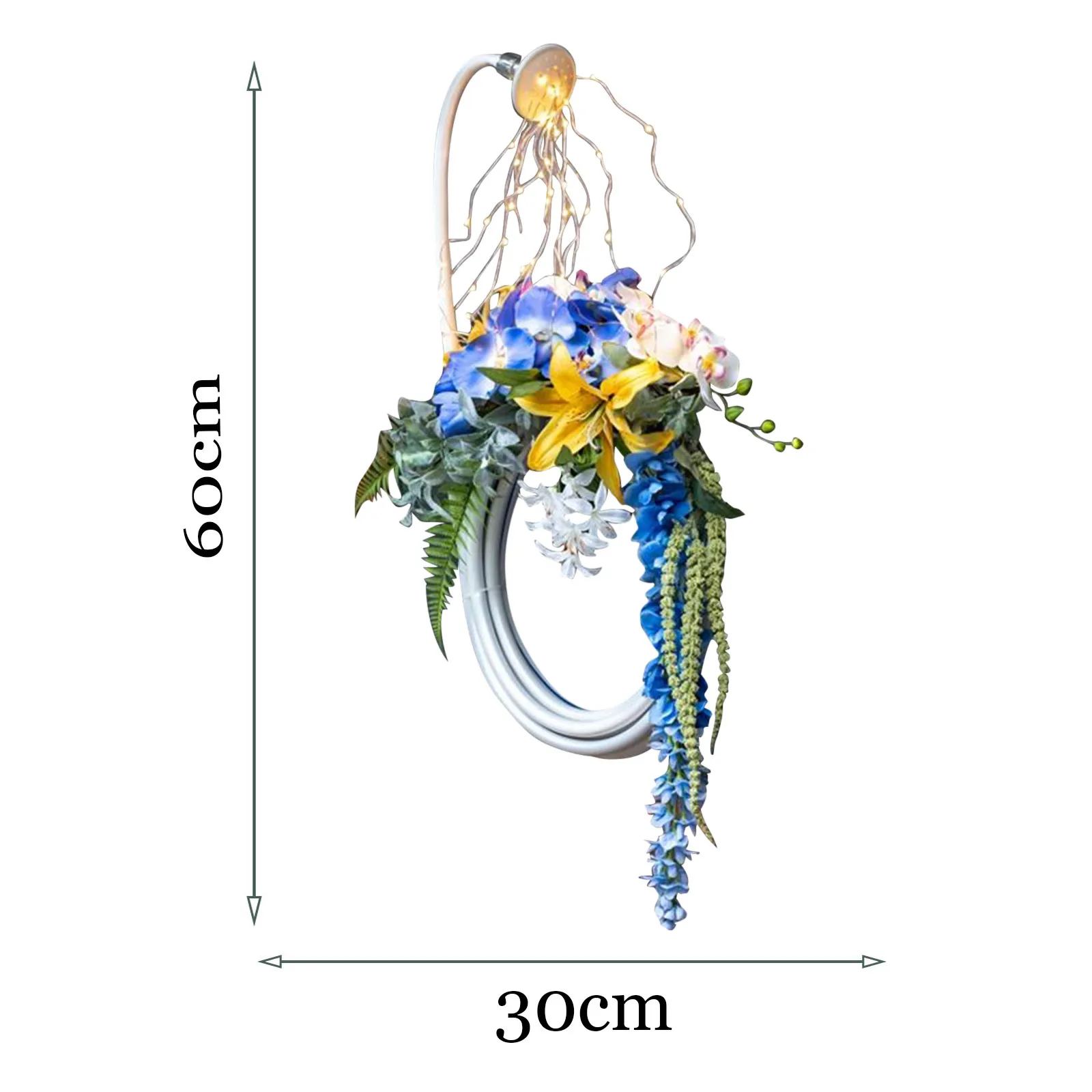 

Waterproof Light Hose Wreath Shower Garden Art Light Decoration Outdoor Gardening Lawn Lamp Garden Decoration Landscape D4