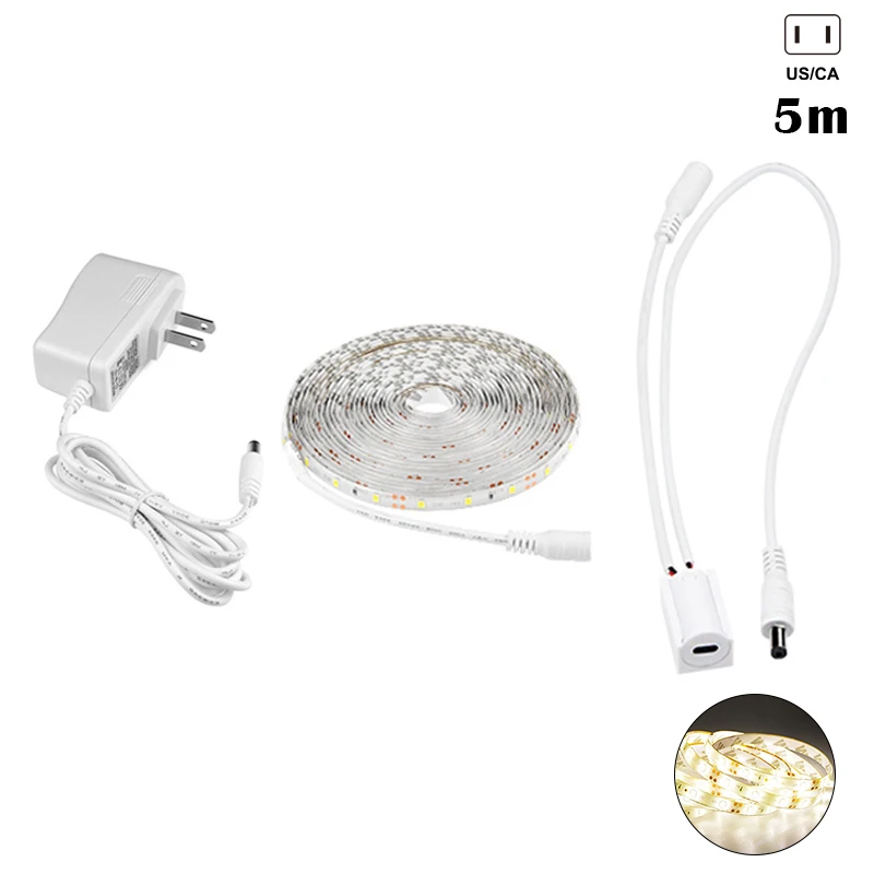 

Newly 12V Smart Switch LED Cabinet Lights Hand Motion Sensor LED Strip Kitchen Bedroom Decoration Night Lamp TE889