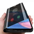 Зеркальный чехол для смартфона samsung, чехол-книжка с подставкой для samsung Galaxy A51 A71 A10 A20 A30 A40 A50 A70 A30s A10s A20s A20e