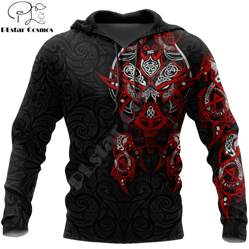 

Мужская Осенняя толстовка с капюшоном и 3D-принтом дракона в стиле викингов, Повседневный пуловер унисекс в стиле Харадзюку, уличная одежда, ...