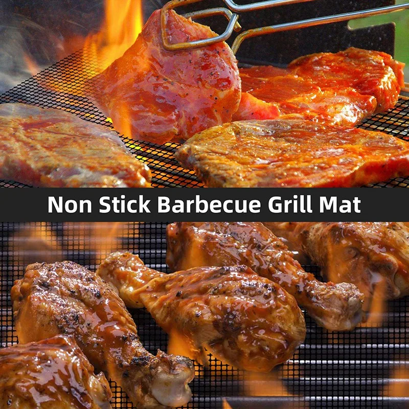 Антипригарные сетчатые коврики для гриля барбекю Аксессуары выпечки