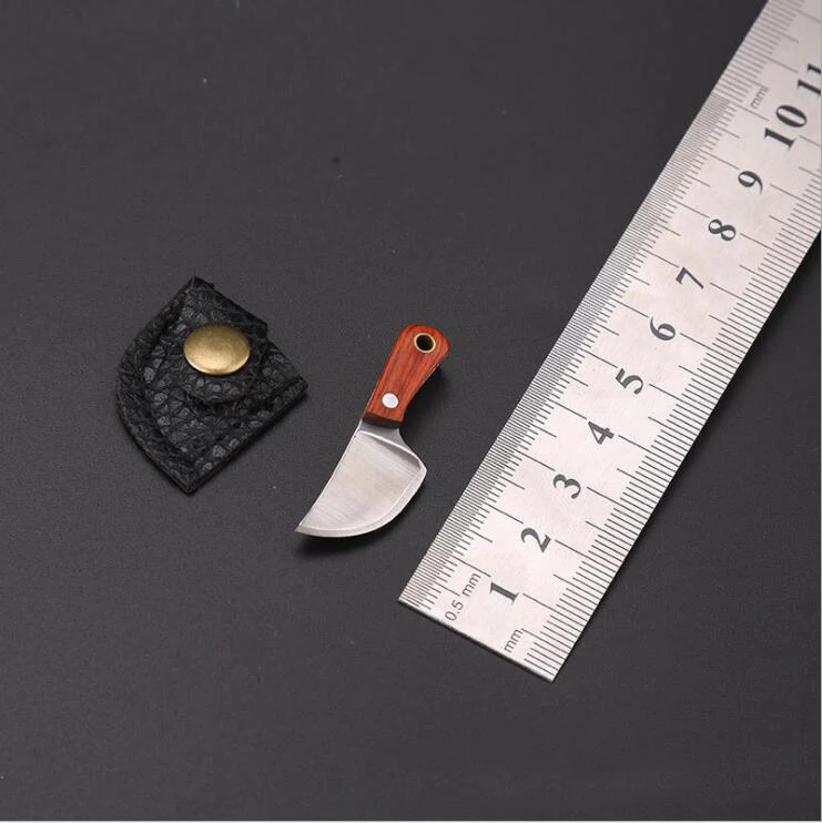 1 шт. карманный мини-нож из нержавеющей стали с деревянной ручкой | Спорт и