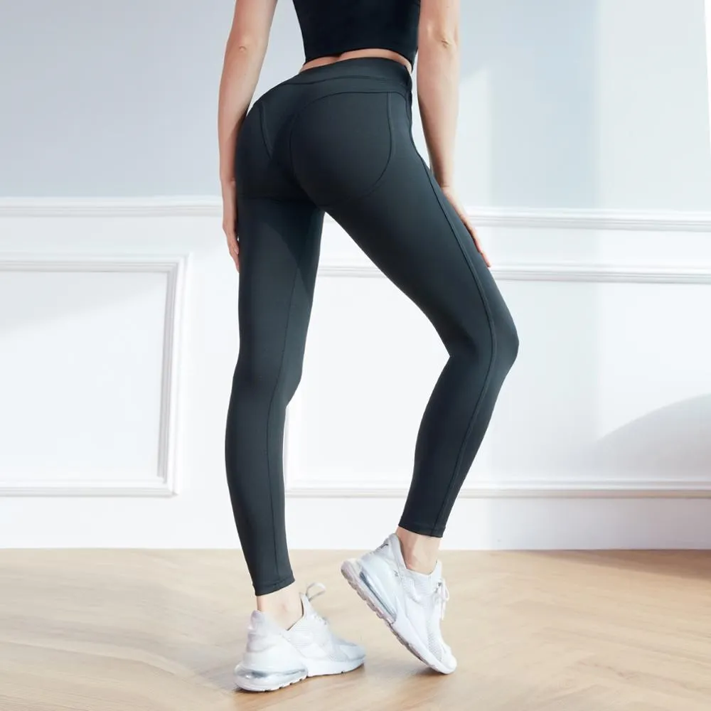 Vansydical 2019 Sexy Hips Push Up Yoga Pants Women High Waist Dance Workout Pants Breathable Running Gym Tights