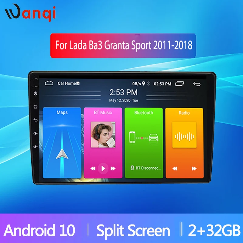 

Мультимедийный видеоплеер Wanqi для LADA, автомагнитола под управлением Android 10, с GPS Навигатором, с видеоплеером, для LADA ВАЗ, Granta, Sport, 2011-2018, Типора...