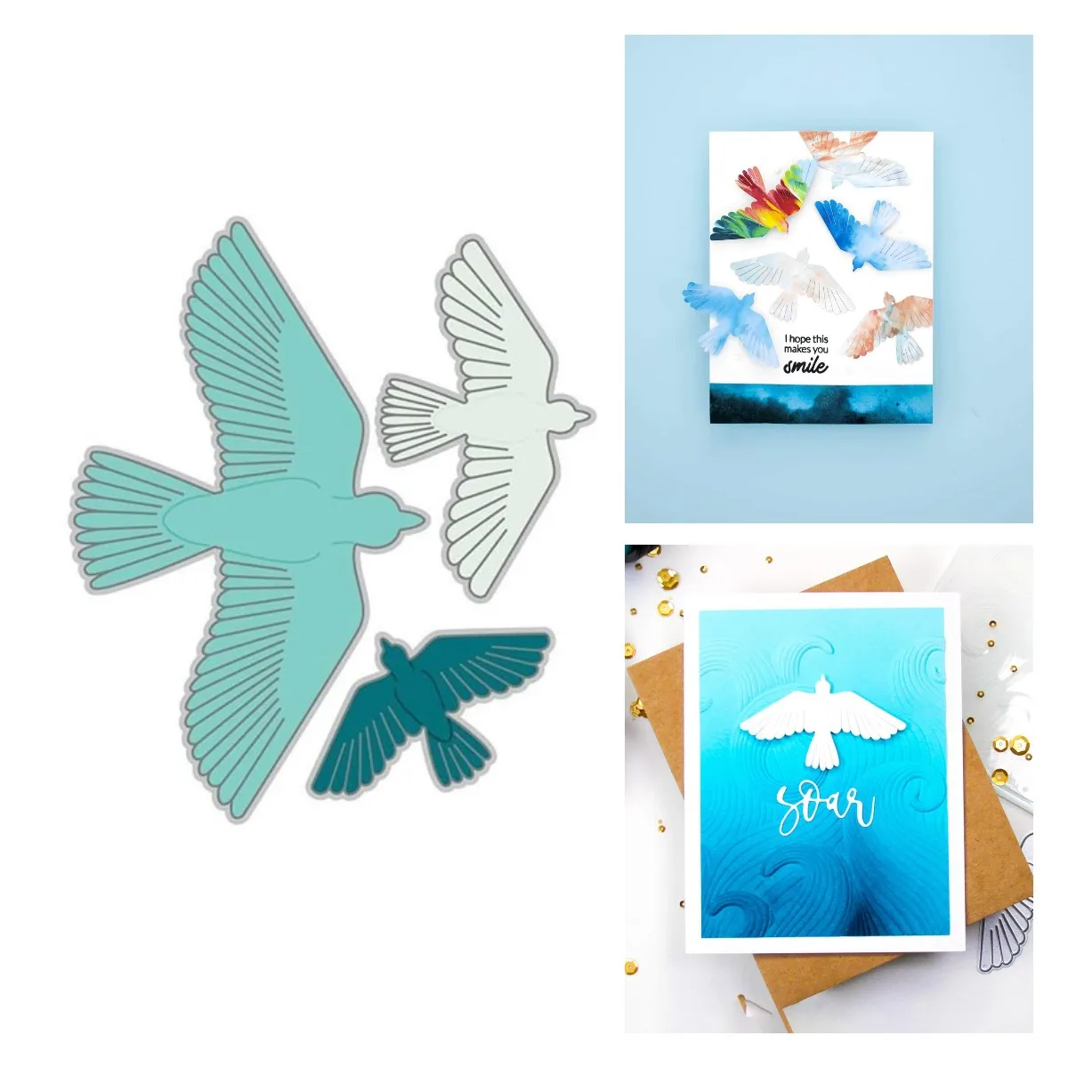 

Feathered Friends Wild Goose Metal Cutting Dies DIY Scrapbooking Stencil Stamp Paper Craft DIY Album Sheets Greeting 2021 New