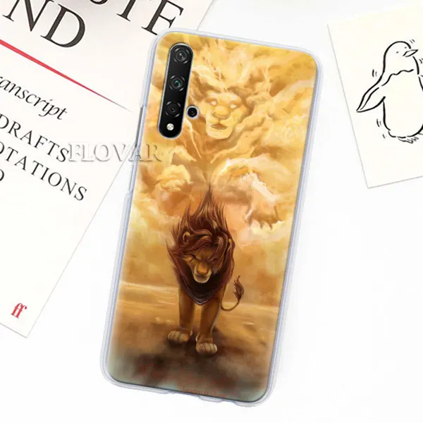 005 Чехлы для телефонов Lion King Simba для huawei Y5 Y6 Y7 Y9 Honor 20 Lite 8X 9X Pro View 20 жесткий чехол - Цвет: 005