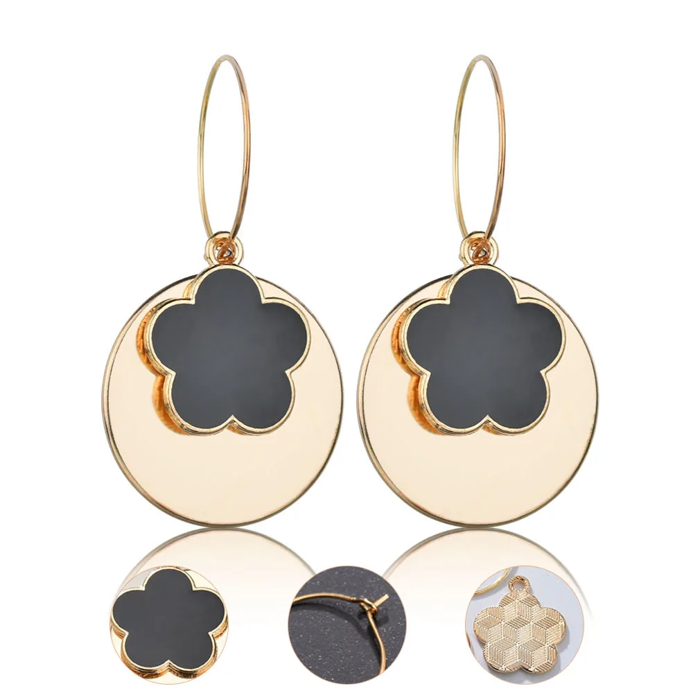 Женские золотые серебряные круглые серьги гламурные капли масляное сердце с