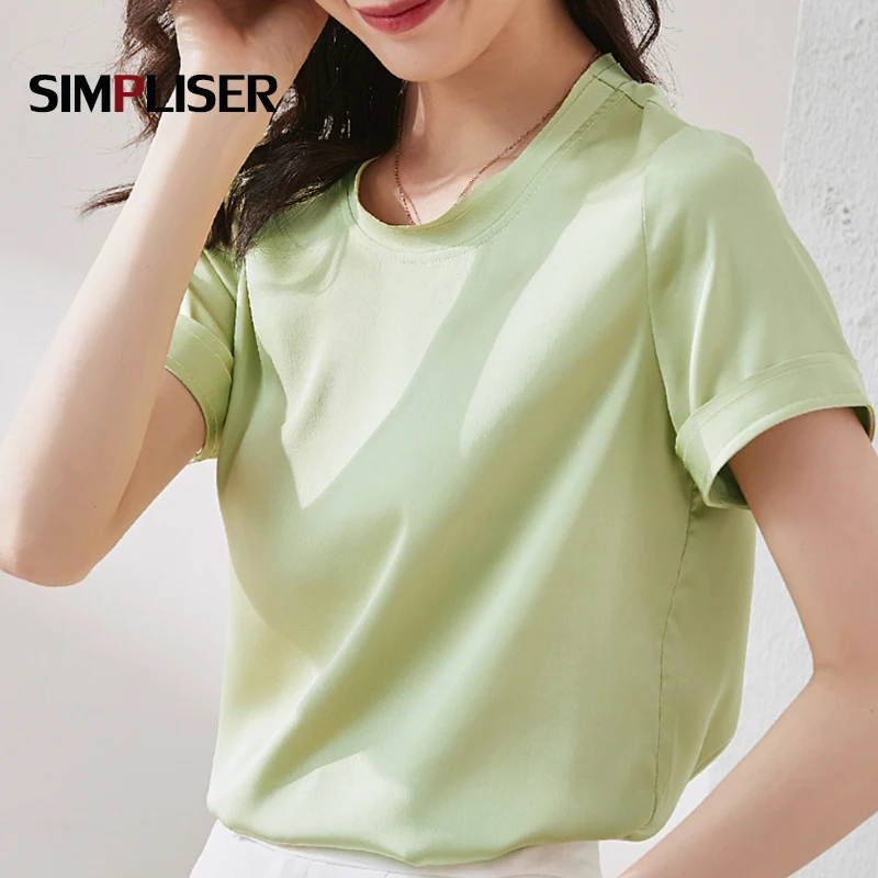 Атласные блузки для женщин модель 2020 раньше Женские повседневные топы женские