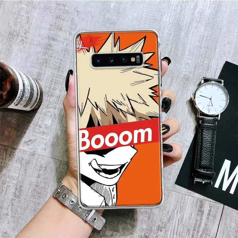 Чехол моя геройская Академия Bakugou Katsuki для телефона Samsung Galaxy A50 A70 A40 A30 A20S A10 Note 20 Ultra