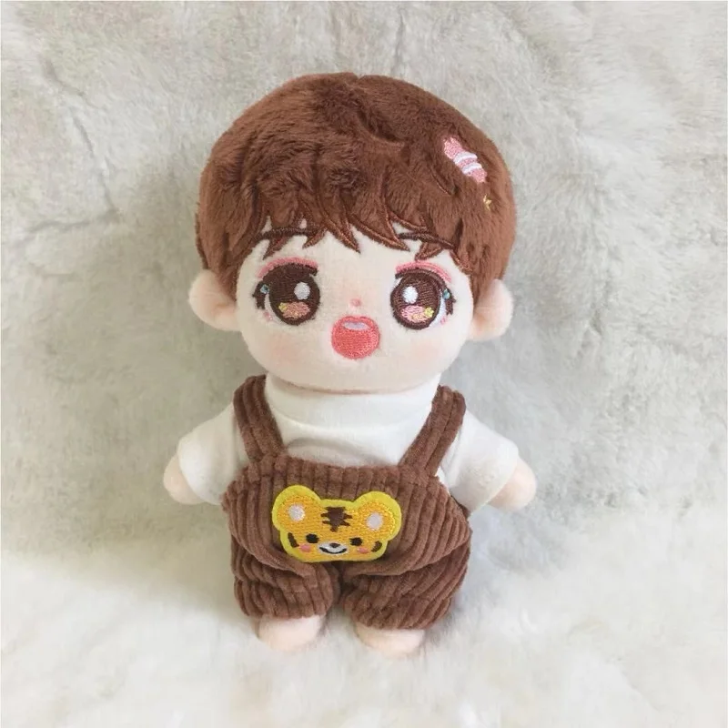 

[MYKPOP]KPOP Doll's Clothes: Overalls and T-shirt for 15cm 20cm Dolls(without doll) KPOP Fans Collection SC21040911
