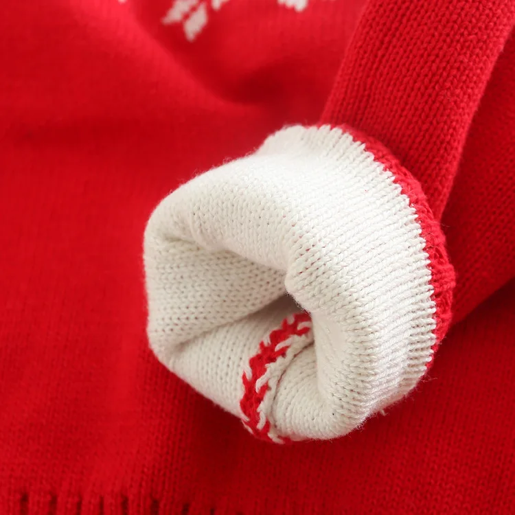 Свитера для мальчиков Вязаные повседневные пуловеры с узором Рождественская