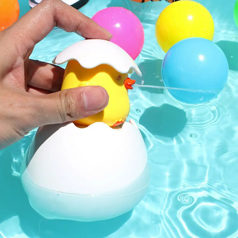 Детская игрушка для купания милый утиный Пингвин яйцо спрей воды