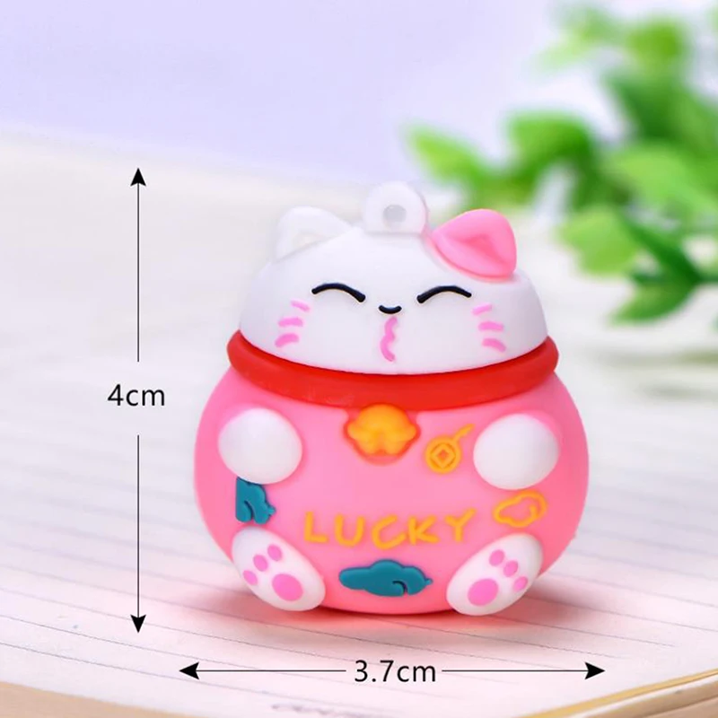 

Luck Cat Animal Decoration Luck Key With Button Key Accessories Home Ornaments